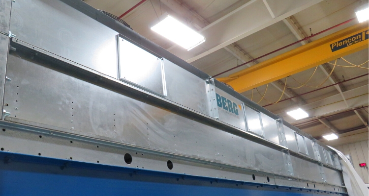 Custom designed Outdoor air-cooled chiller for a food production company